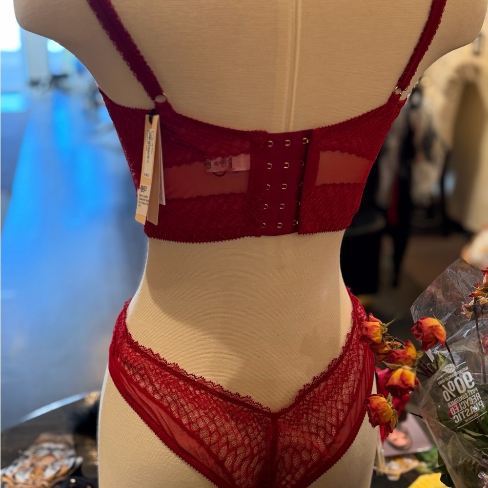 Cosabella Red High Leg Tanga Thong - made in Italy NWT - Picture 5 of 6
